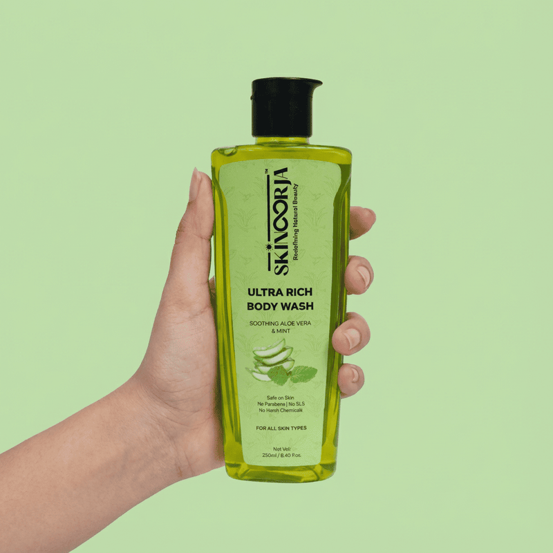 Skinoorja Ultra Rich Body Wash - aloe vera and mint