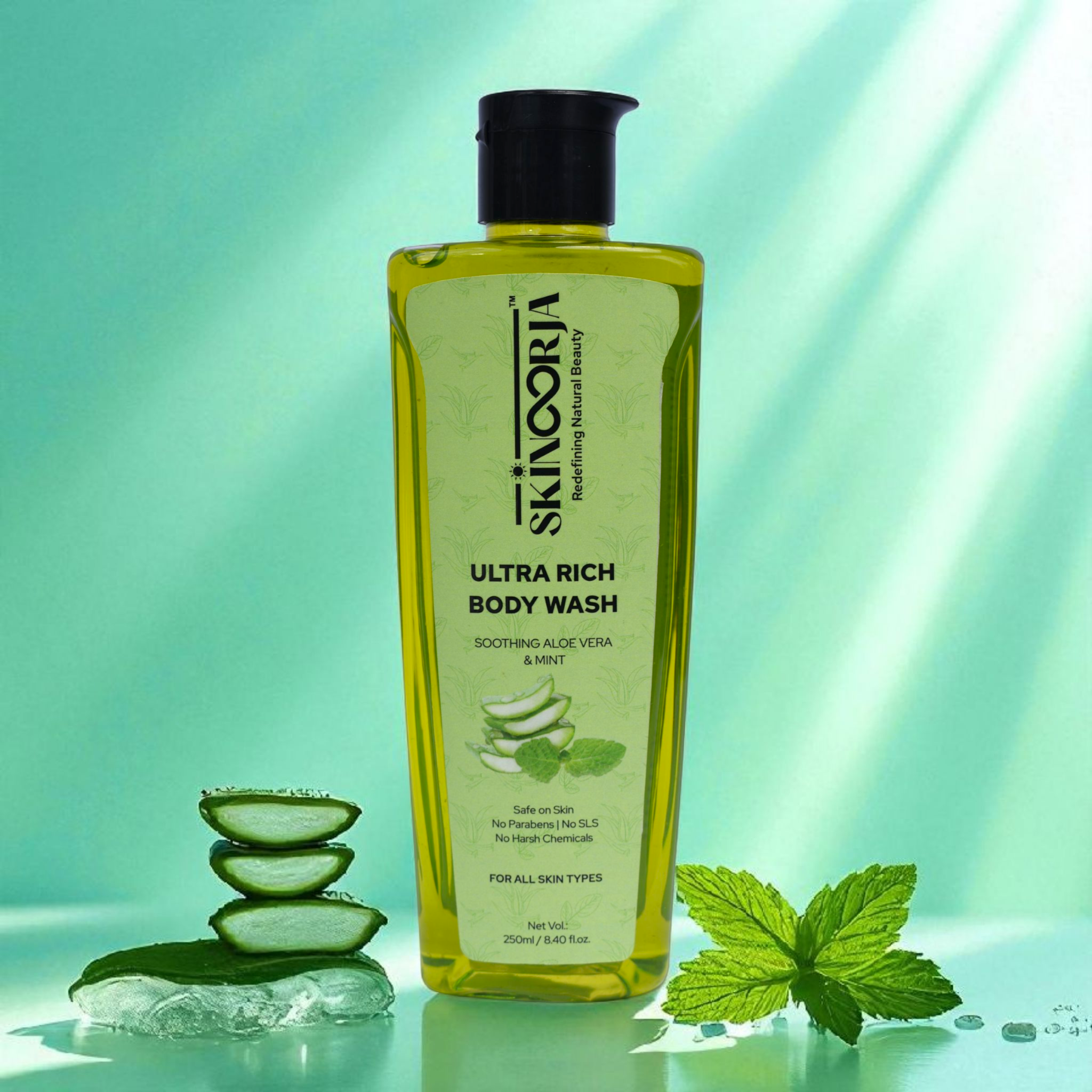 ULTRA RICH BODY WASH- SOOTHING ALOEVERA & MINT
