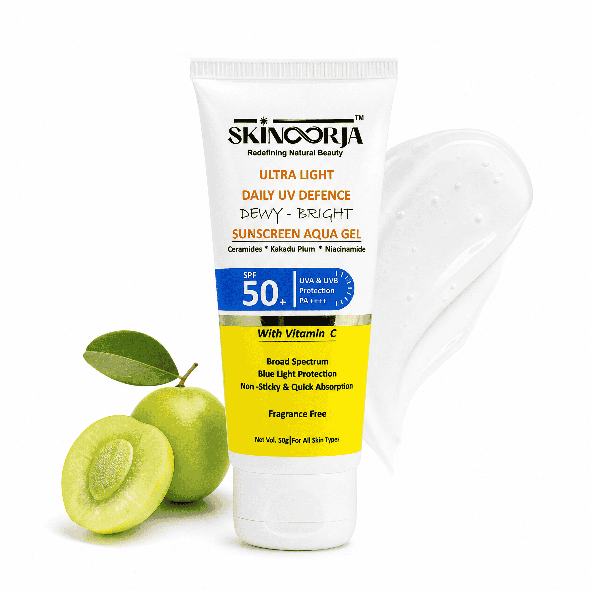 Ultra Light Daily UV Defence Sunscreen Aqua Gel SPF 50 PA++++ | Broad Spectrum UVA/UVB + Blue Light Protection
