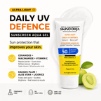 Ultra Light Daily UV Defence Sunscreen Aqua Gel SPF 50 PA++++ | Broad Spectrum UVA/UVB + Blue Light Protection