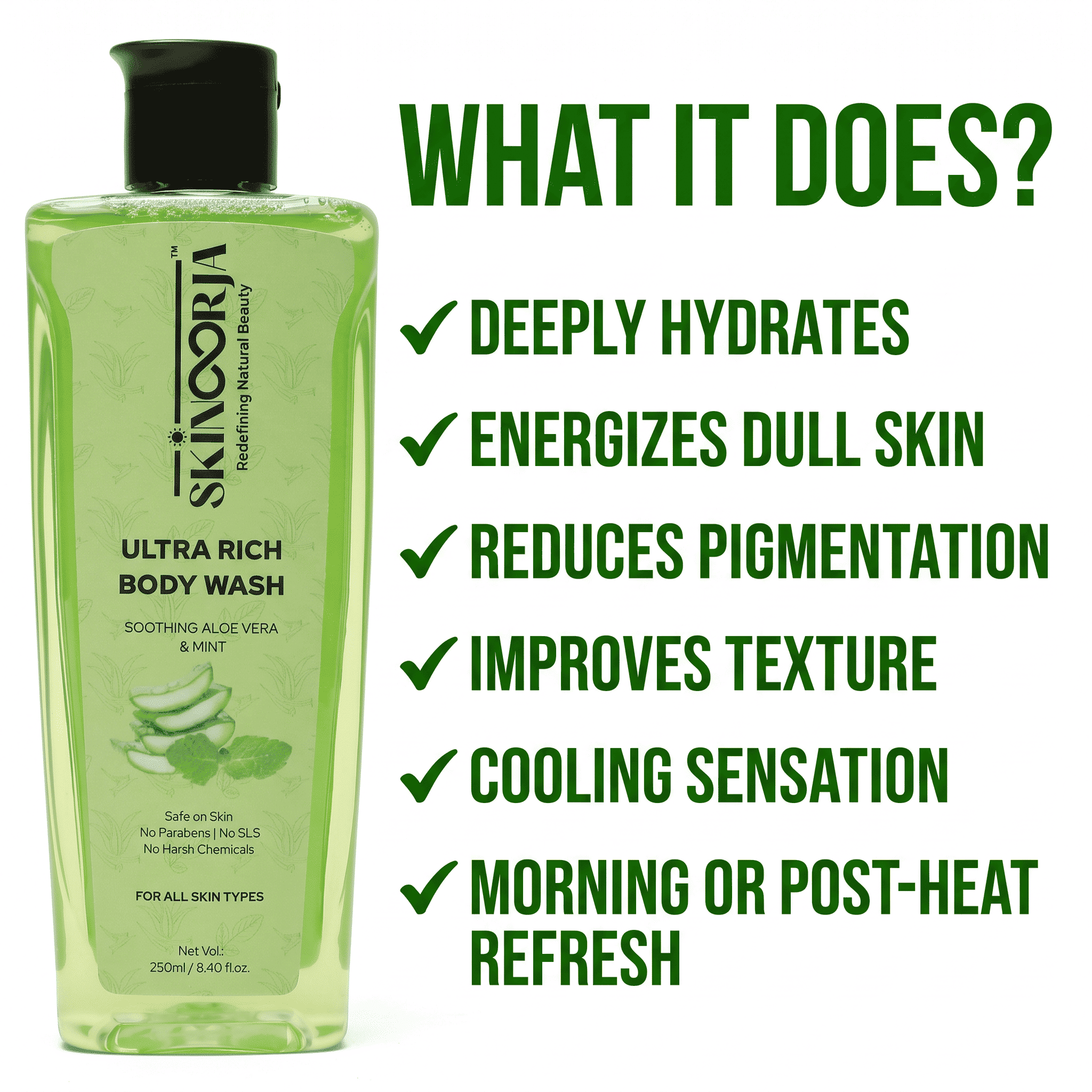 Ultra Rich Body Wash - Soothing Aloe Vera & Mint