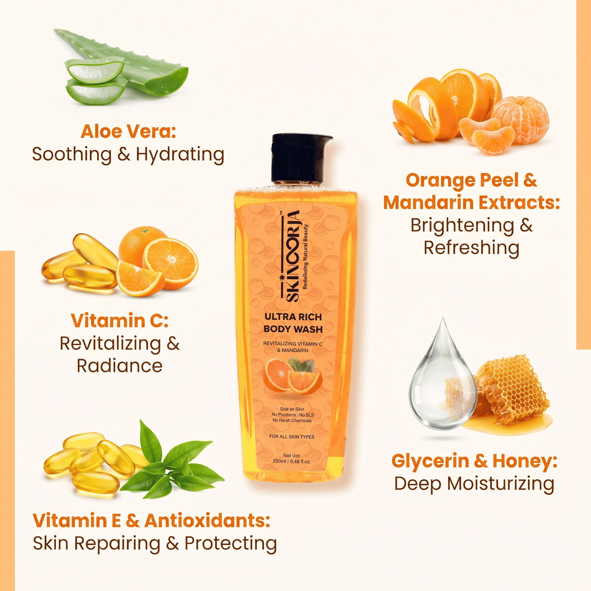 Ultra Rich Body Wash - Vitamin C & Mandarin